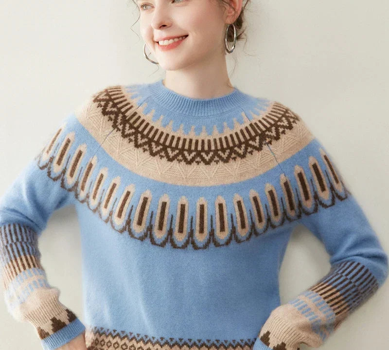 Суитшърт от кашмир Isla Fair Isle