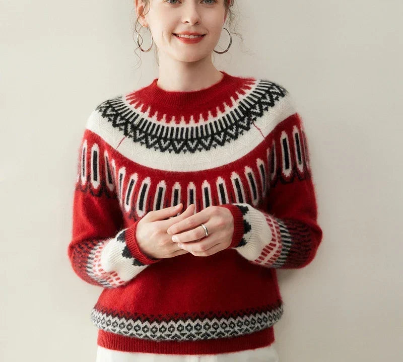 Суитшърт от кашмир Isla Fair Isle