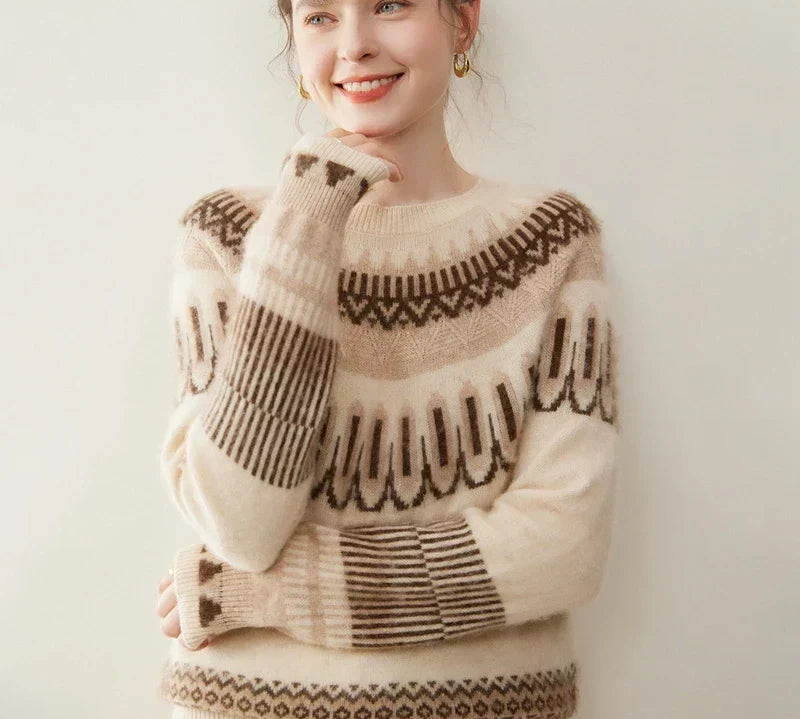 Суитшърт от кашмир Isla Fair Isle